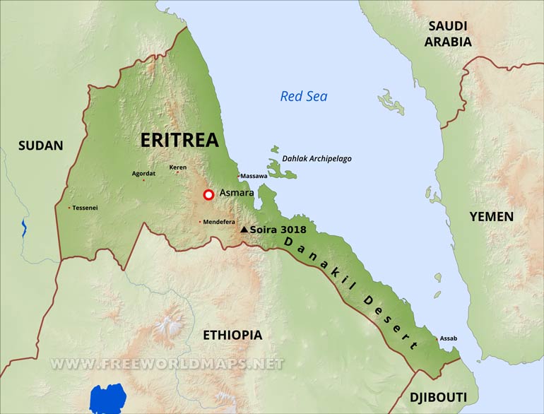 Ethiopia and Eritrea.