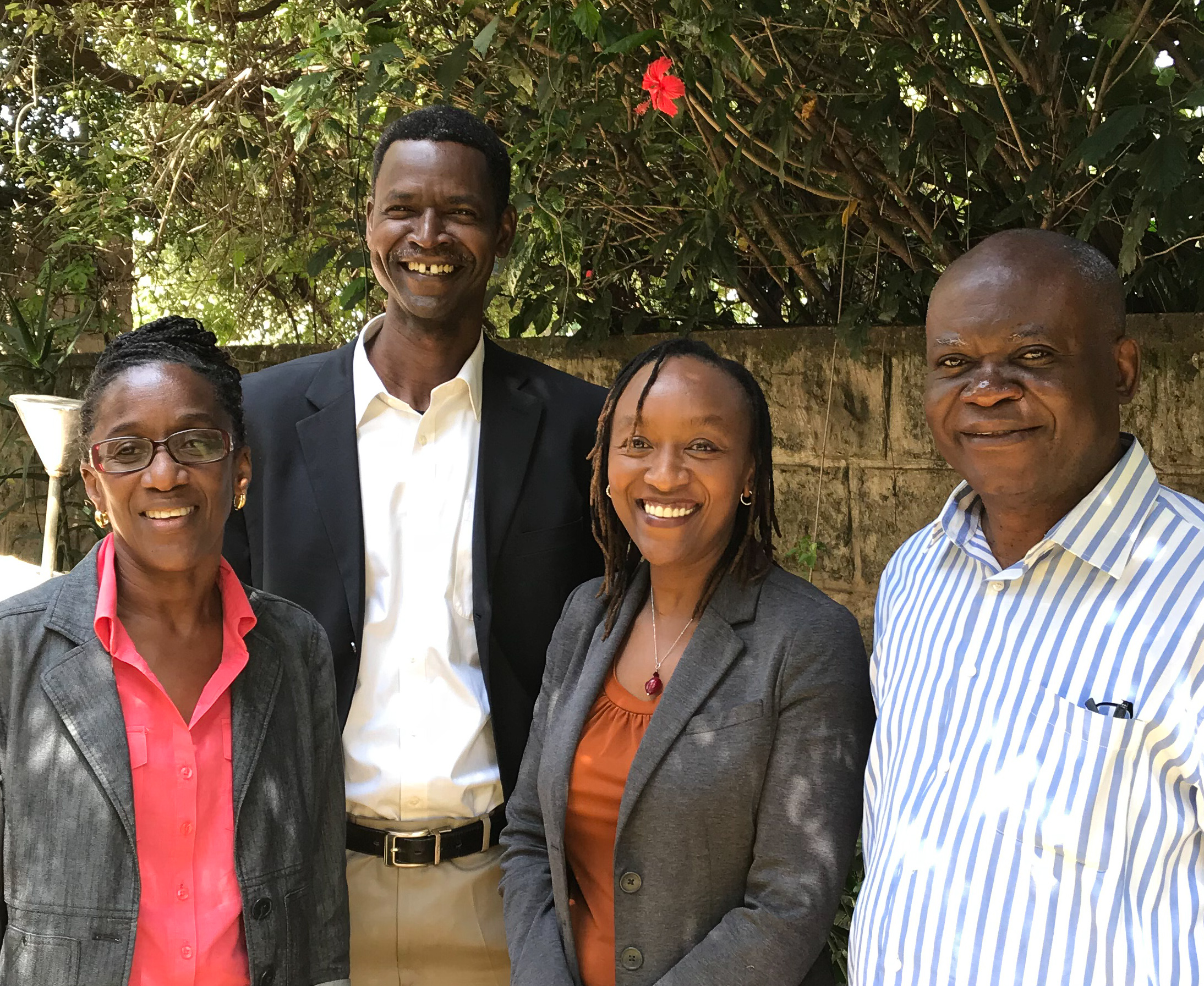 Left to right: Dahlia Fraser, Dr Yacouba Sanon, Prof Elizabeth Mburu and Dr Kitoko Nsiku. Left to right: Dahlia Fraser, Dr Yacouba Sanon, Prof Elizabeth Mburu and Dr Kitoko Nsiku.