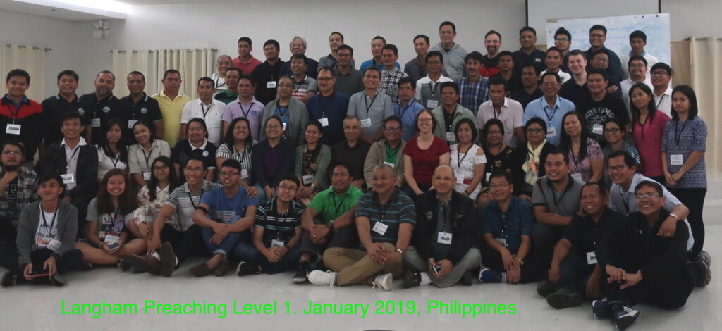 A group photo of the first ever Langham Preaching training in the Philippines earlier this year.
